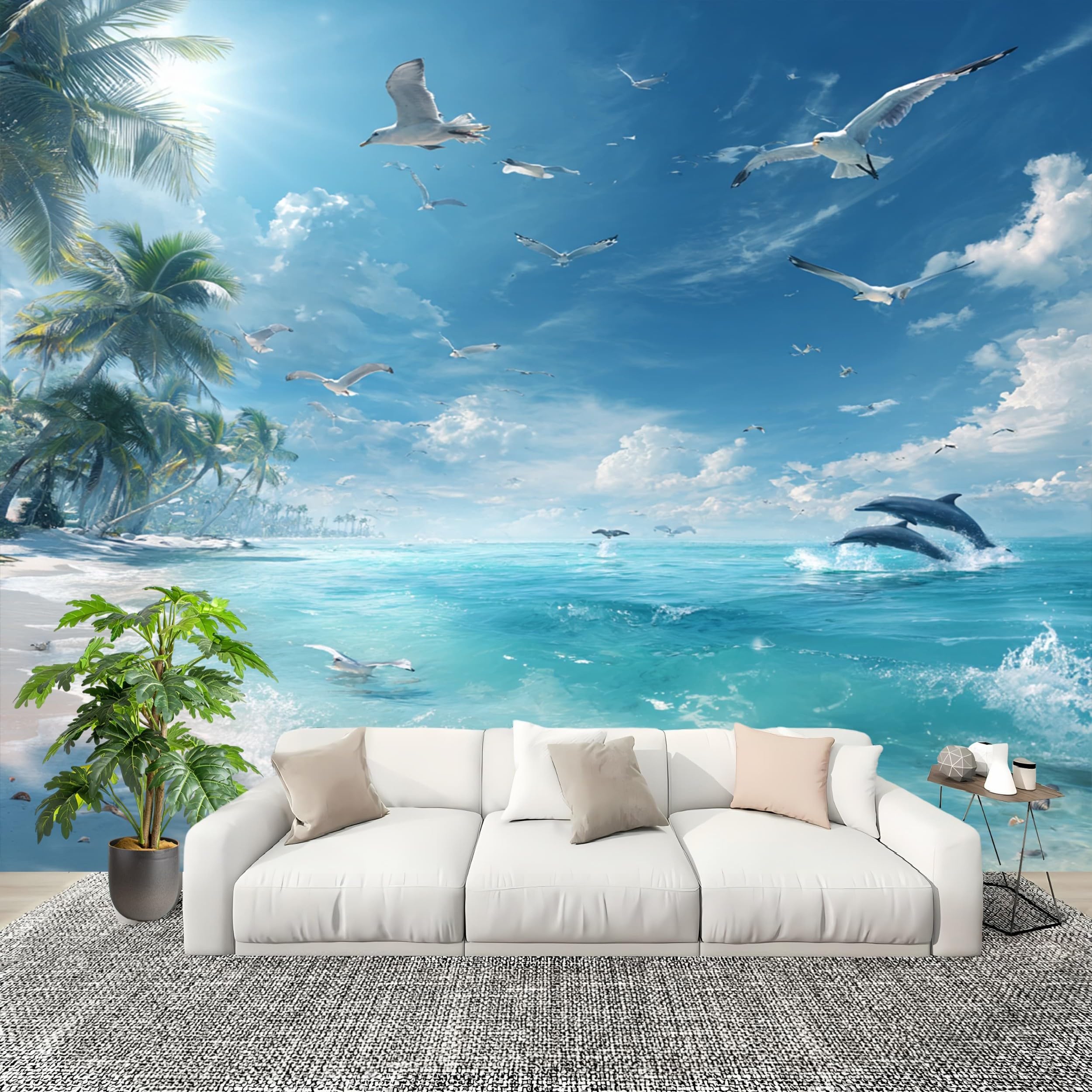 Poster Murale Photo Nature et Papier Peint Panoramique Salon Bord de Mer
