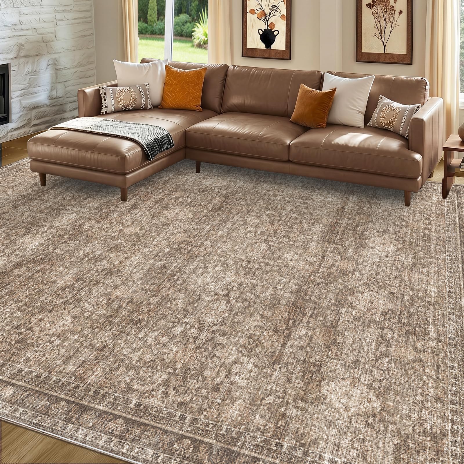 Sasttie Solid Dark Brown Rug