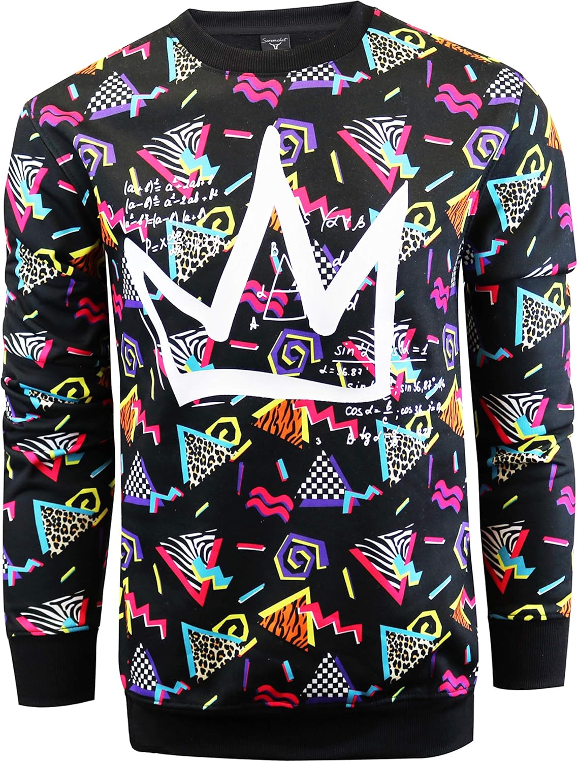 SCREENSHOT APPLIQUE F11966 Premium Fleece Streetwear Chenille EMB Crew Neck Sweatshirt - Classic Fit - Image 4