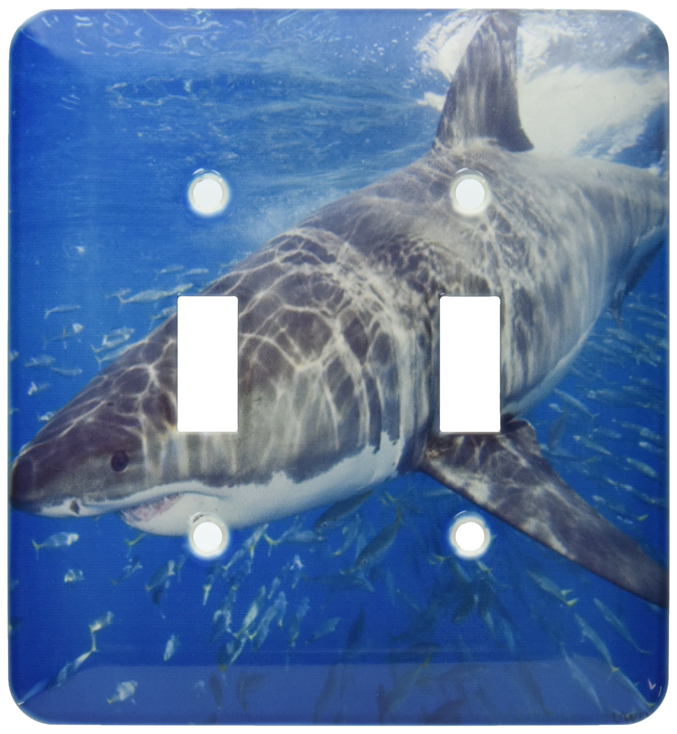 Interrupteur blanc Carcharodon carcharias motif requin Mexique LSP_46321_2