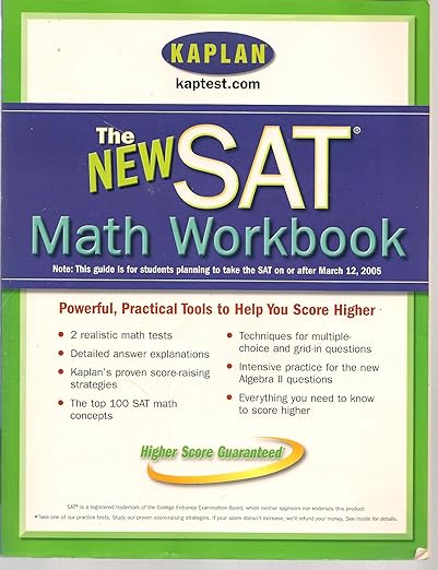 Kaplan New SAT Math Workbook