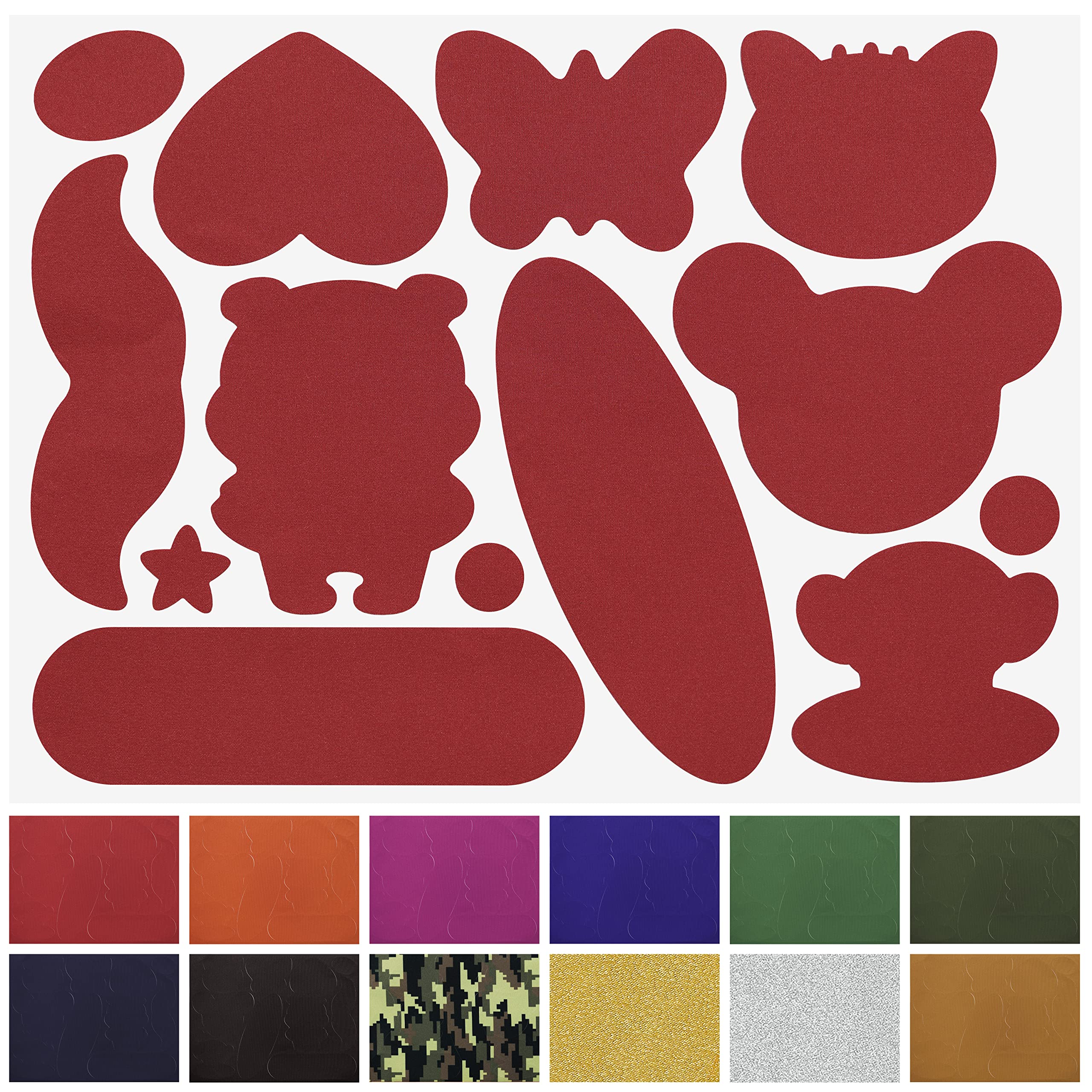 Azobur Nylon Repair Patches Self Adhesive Vinyl Outdoor Camping Gear Repair Kit,Waterproof Fabric Repair Patches for Down Jacket, Tent, Sleeping Bag (