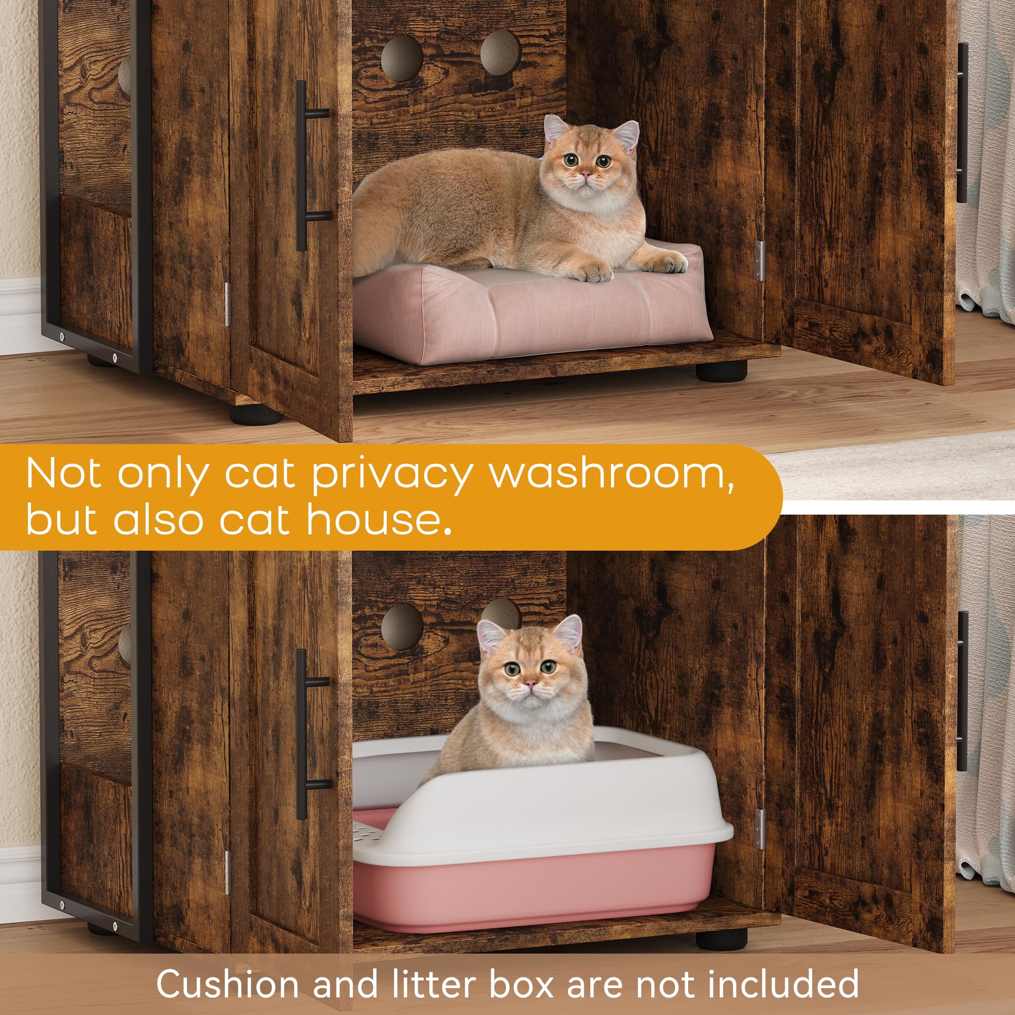 Hidden Cat Litter Box Garvee Cat Litter Box Enclosure With Shelf