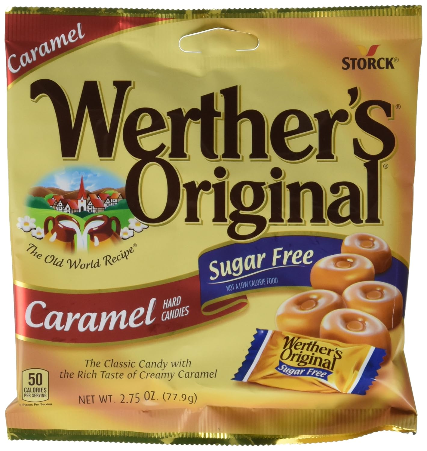 Werthers Original Sugar Free Caramel Hard Candies 12 pack