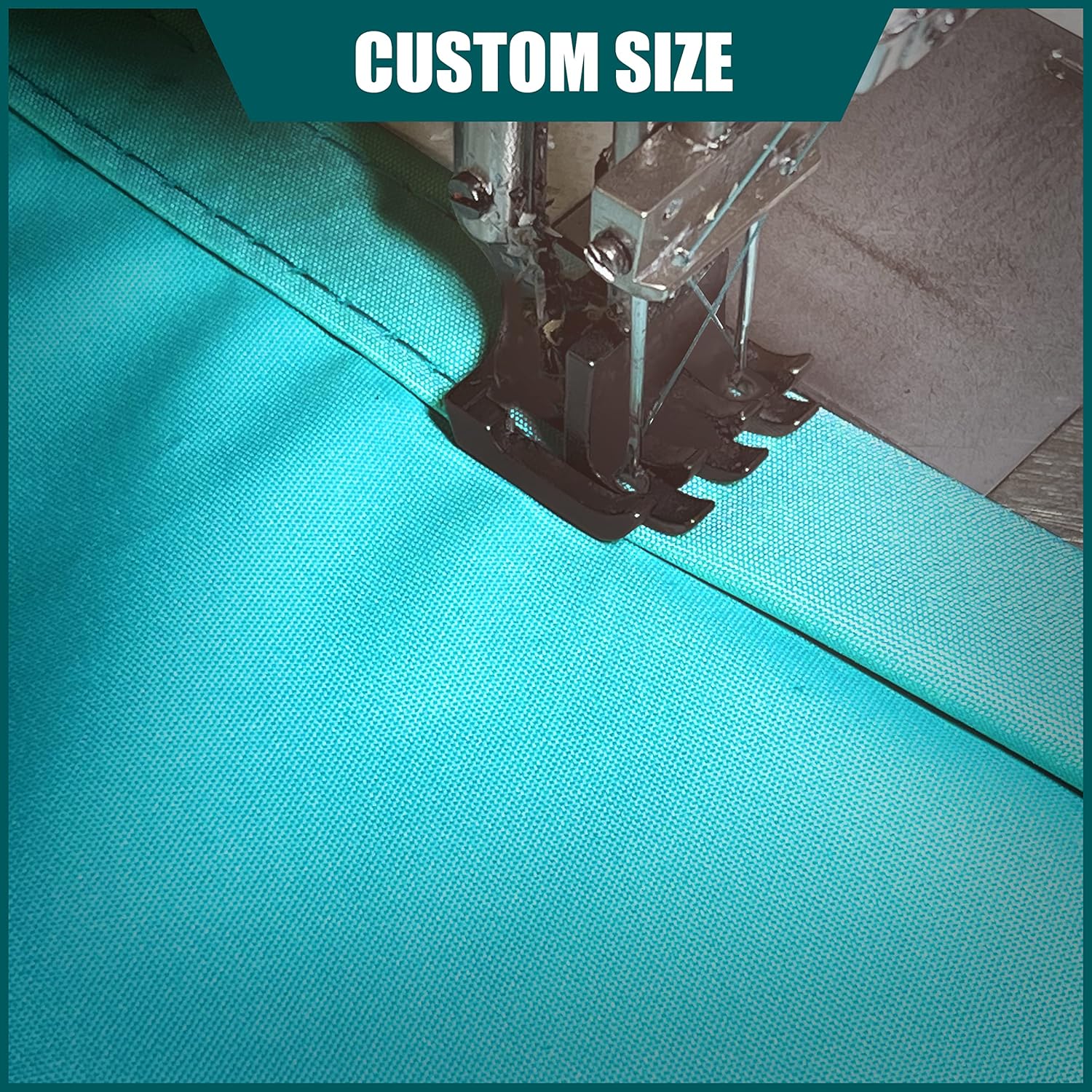 Royal Shade 14' x 20' Turquoise Rectangle Waterproof Sun Shade Sail Order to Make Canopy Awning, UPF50+ 95% UV Blockage Water Resistant, Outdoor Backyard Patio Garden Carport (We Customize)