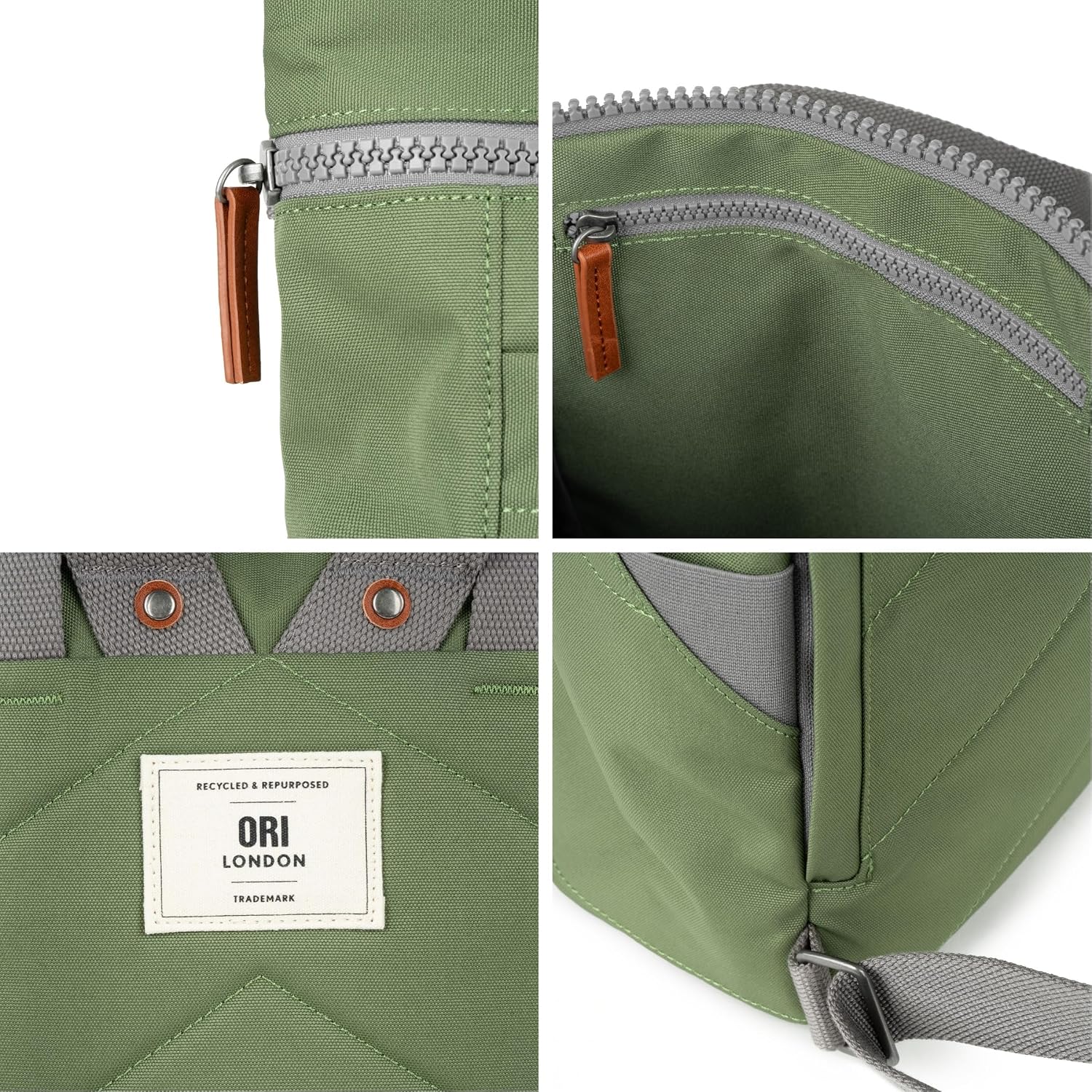 ORI LONDON The Finchley Backpack Bag, Medium, Granite image 3