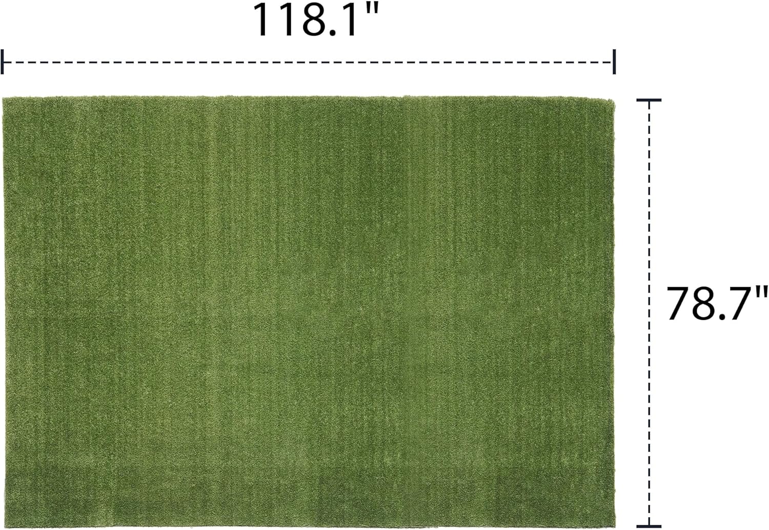 Artificial Grass Turf Lawn-6.5 Feet x 10 Feet, 0.4" Indoor Outdoor Rug Synthetic Grass Mat Fake Grass