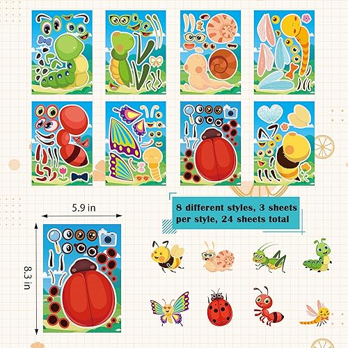 Miniatura 7 de Dorgua Make-a-face - Juego de calcomanías para niños, amantes de los gatos, calcomanías para manualidades, decoración de calcomanías para la cara,