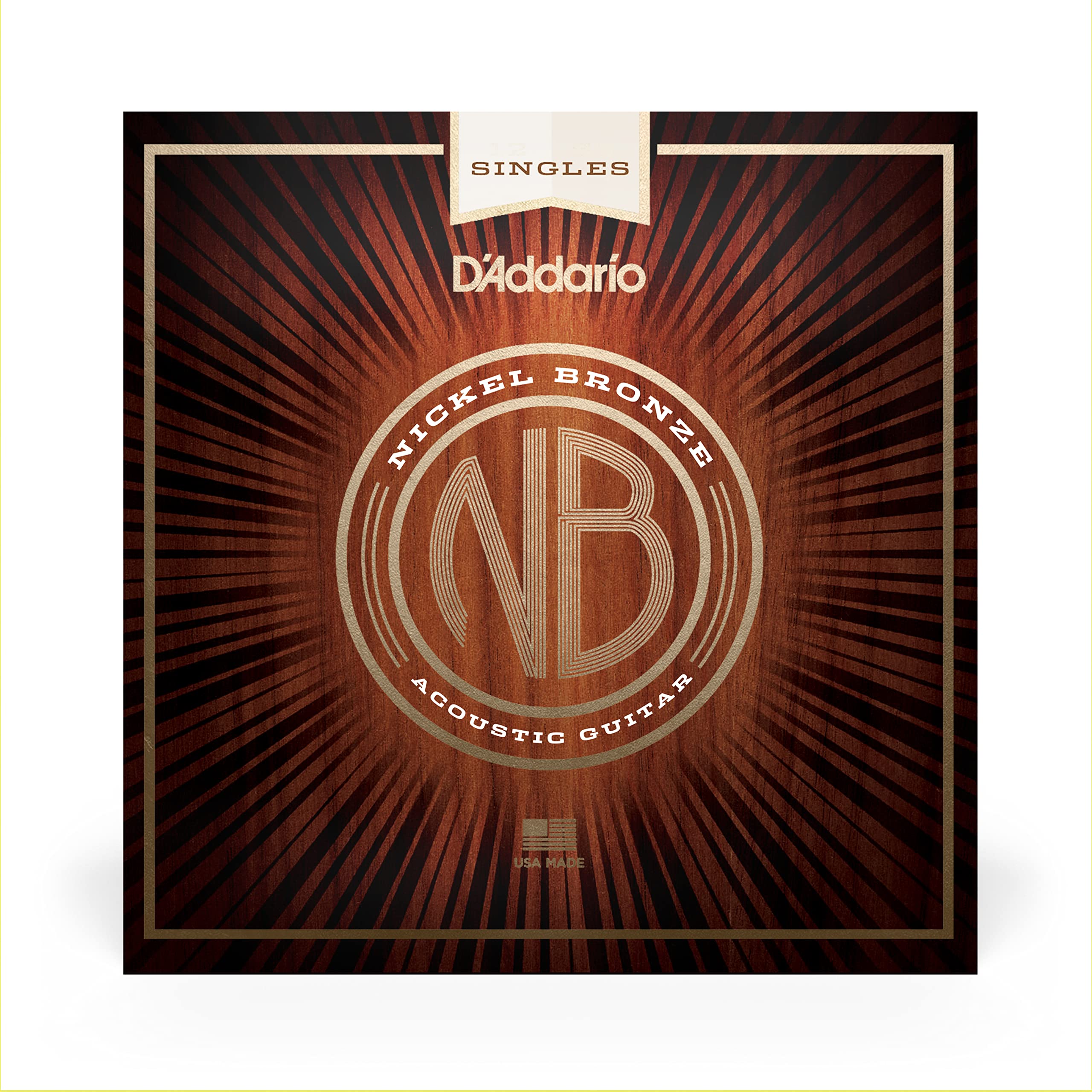 D'Addario NB026 .026 Nickel Bronze Wound Acoustic Guitar Single String
