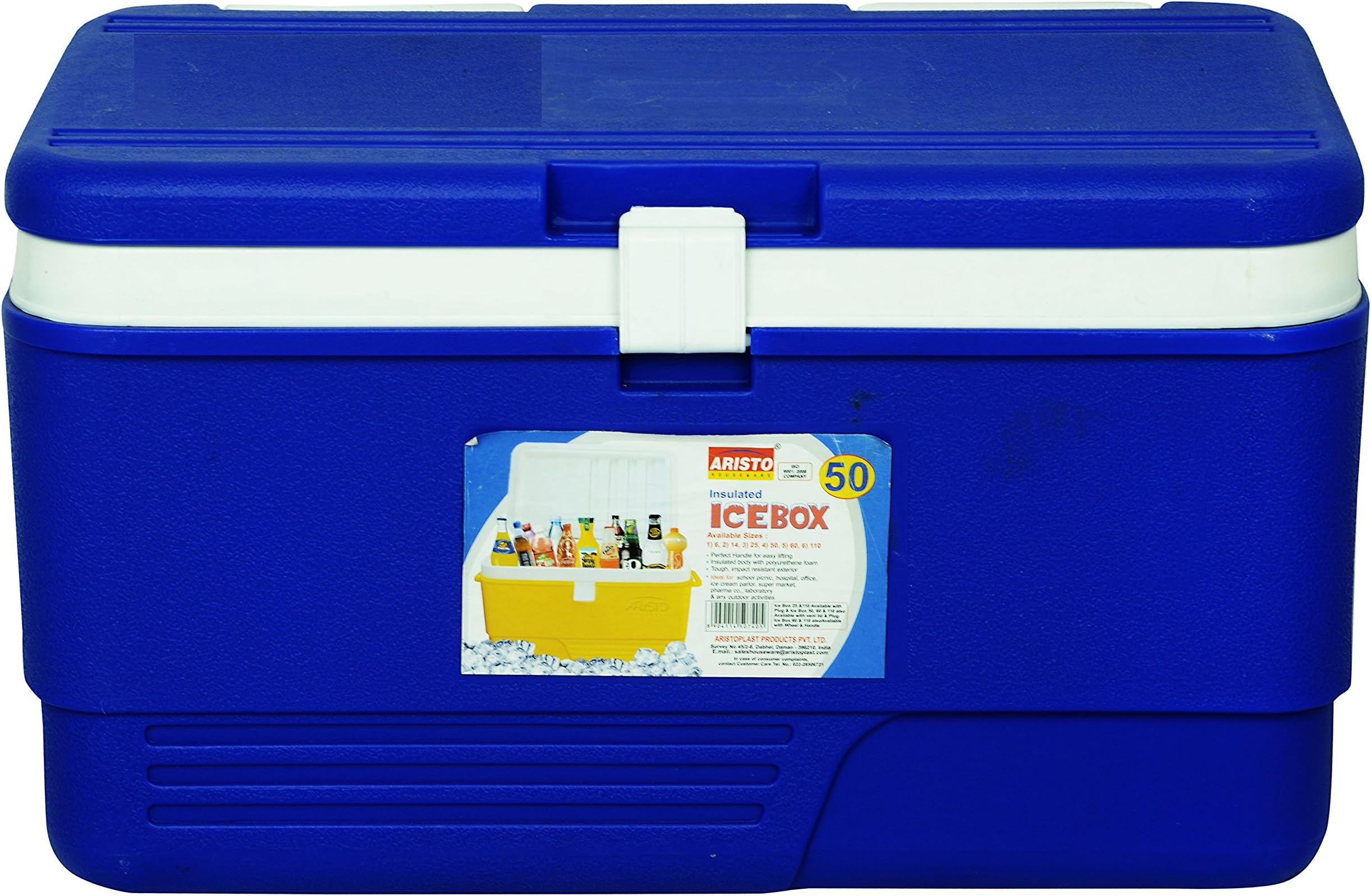 Multipurpose Insulated Plastic Chiller Ice Box, 50 Ltrs, Blue