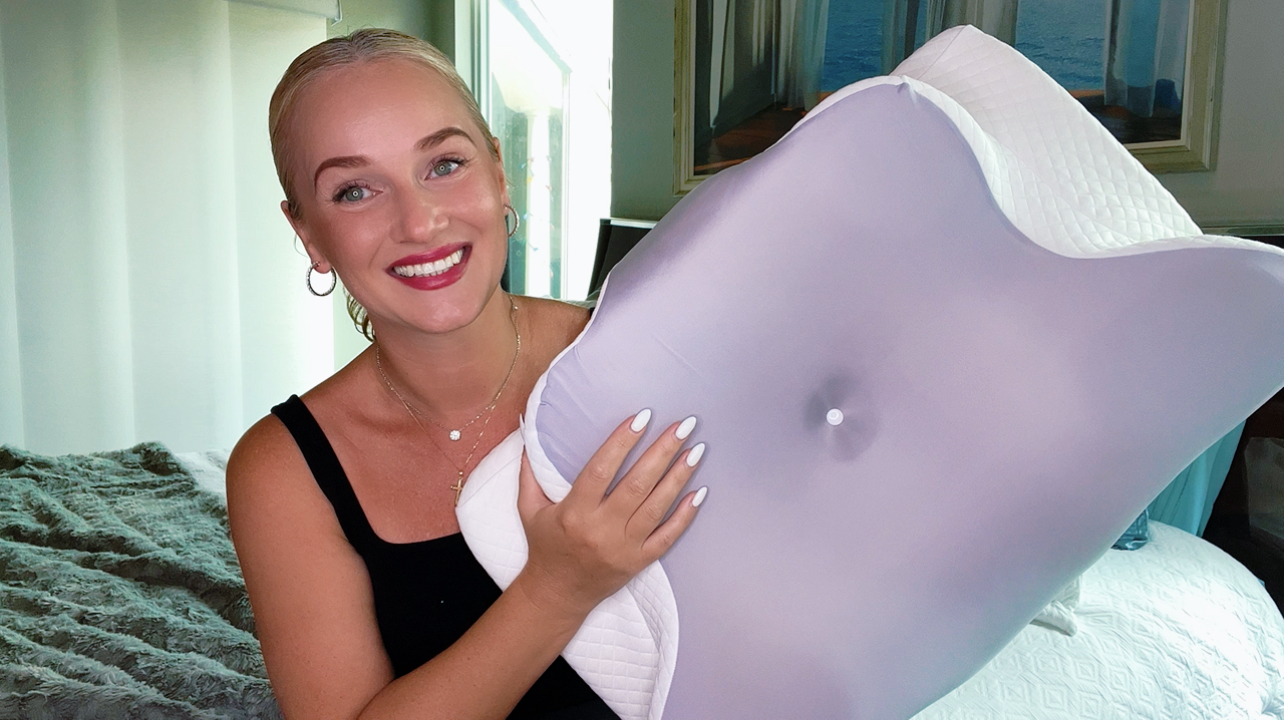 Relieve neck pain with this pillow! #sleep #comfort #pillow