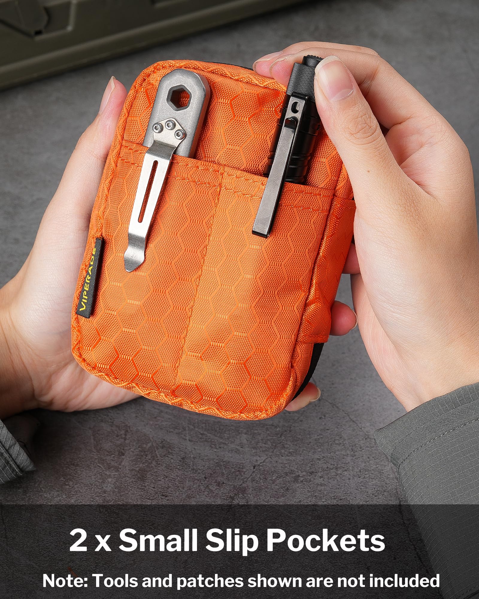 VIPERADE VE31 EDC Organizer do torebki, mini torba na narzędzia, kieszonkowa torba na organizer, mała torebka, YKK zamek błyskawiczny EDC Utility Admin Pouch na kemping, do rzemiosła buszowego,
