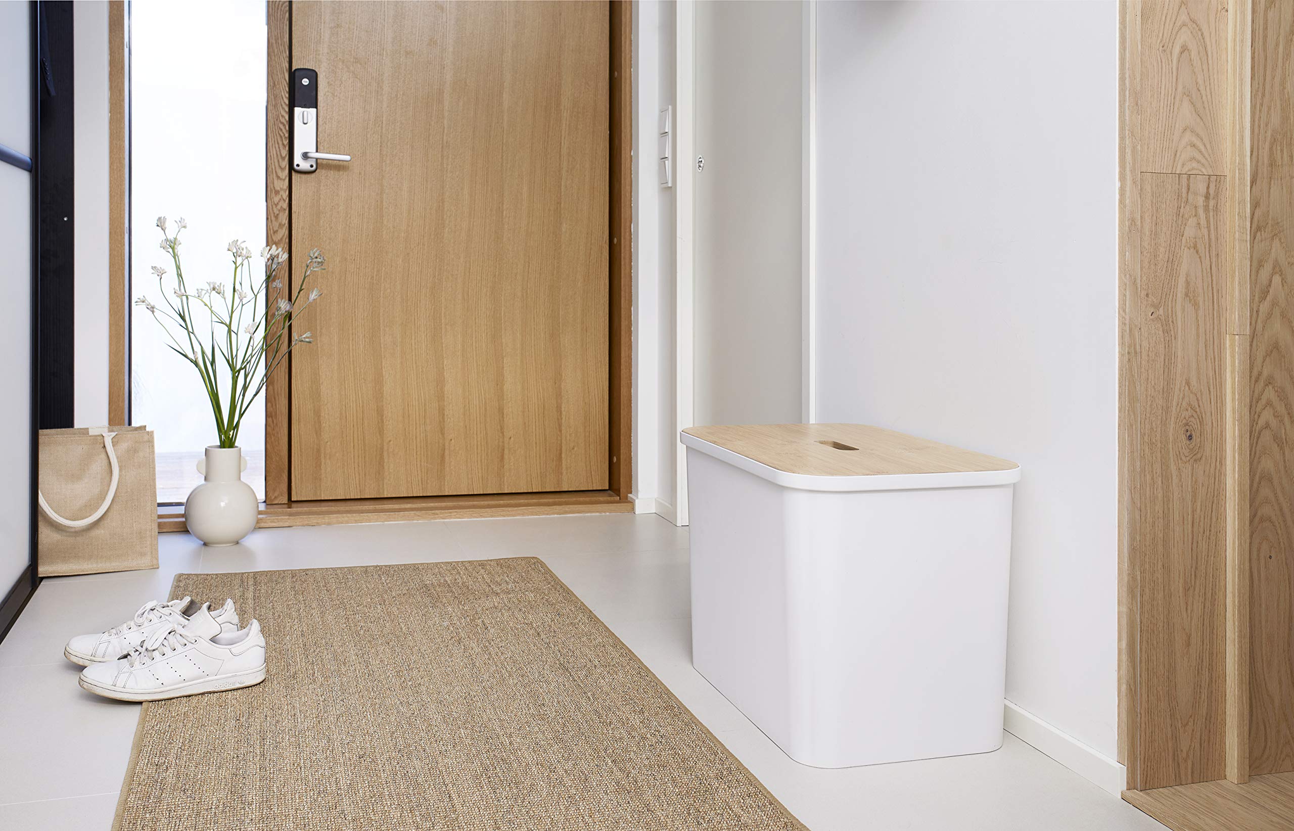 SmartStore - 4-częściowy zestaw pojemników na śmieci + 2 pokrywki - zestaw do zbierania WhitePLY - recycling