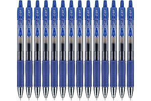 Pilot G2 Pens: Blue Gel Ink Roller Pens for Smooth, Precision Writing,...