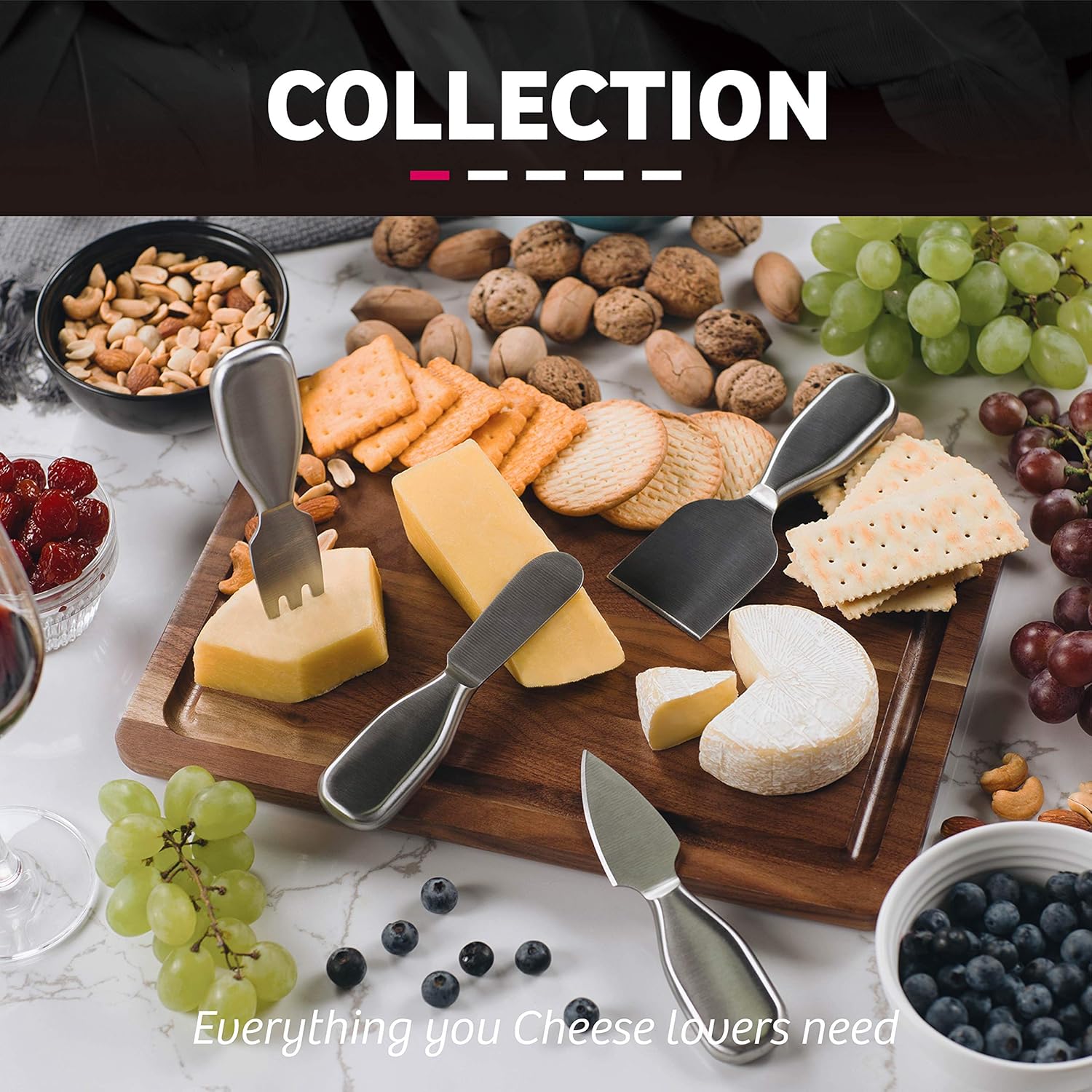 Bеѕt Sеllеr ignited 4-Piece Cheese Knife Set, Light Weight Stainless Steel Cheese Knives Slicer Cutter Spreader Fork (Gift-Ready Set) Frее Shірріng оƒƒеr ignited 4-Piece Cheese Knife Set, Light Weight Stainless Steel Cheese Knives Slicer Cutter Spreader Fork (Gift-Ready Set)