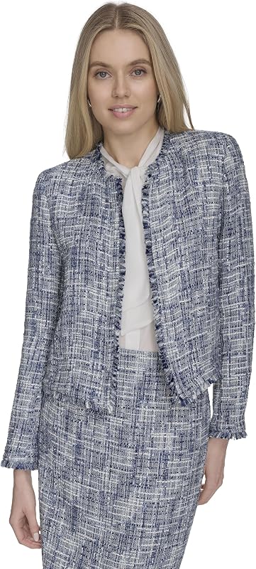 Calvin Klein Women's Cotton Striped Hem Blouse