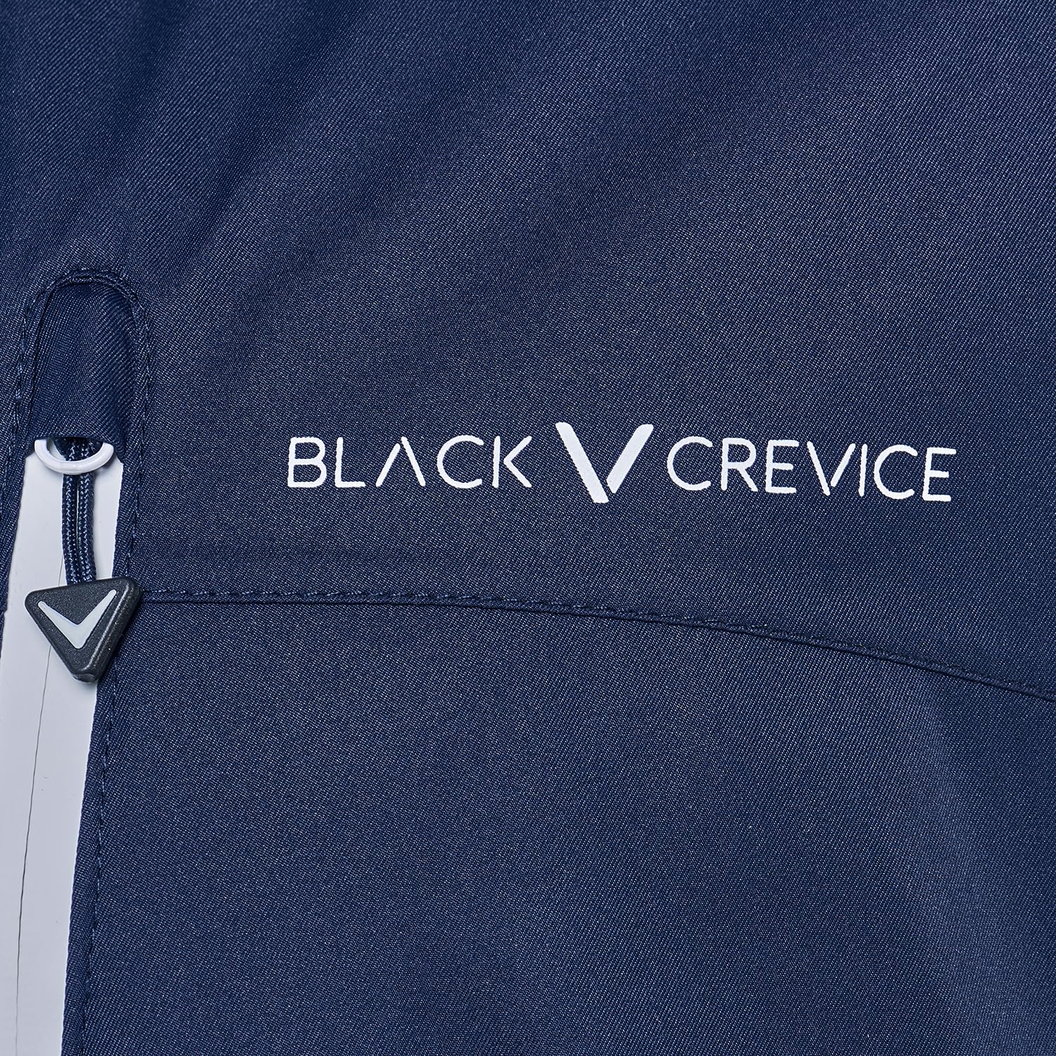 Black Crevice Herren Skijacke I Herren-Skijacke in verschiedenen Farben & Größen I wind- & wasserdichte Herren-Funktionsjacke I wasserdichte Reißverschlusstaschen I Ski-Jacke mit Kapuze