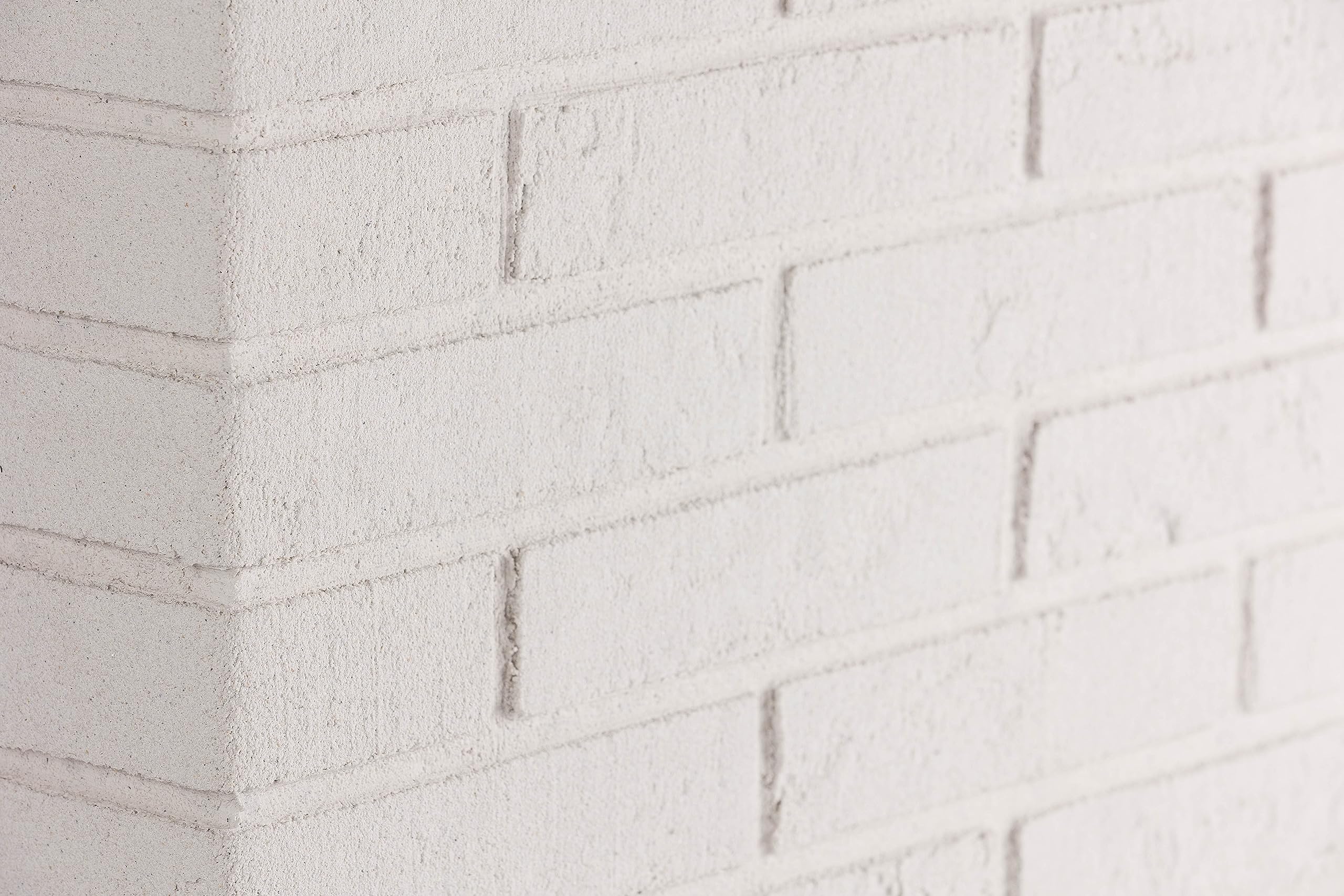 DOVER Revêtement mural flexible, revêtement mural extérieur, Brique de Parement Flexible-Lot de 1 mètre carré-Lattes, blanc, 50x210 mm, revêtement de façade intérieur, installation facile.