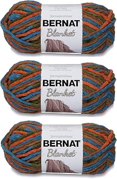 Bulk Buy Bernat Blanket Yarn 3-Pack Cozy Cabin 161200-100