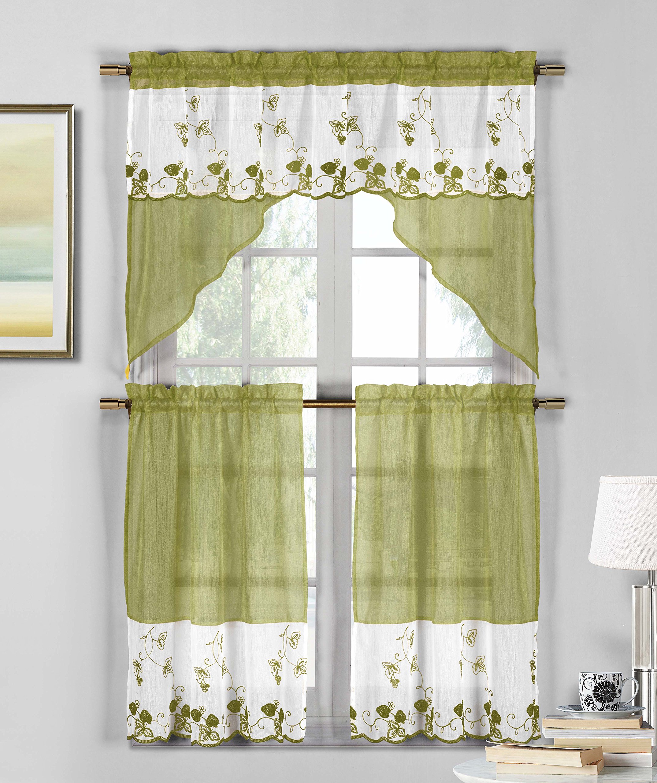Strawberry Kitchen Curtains Curtains & Drapes