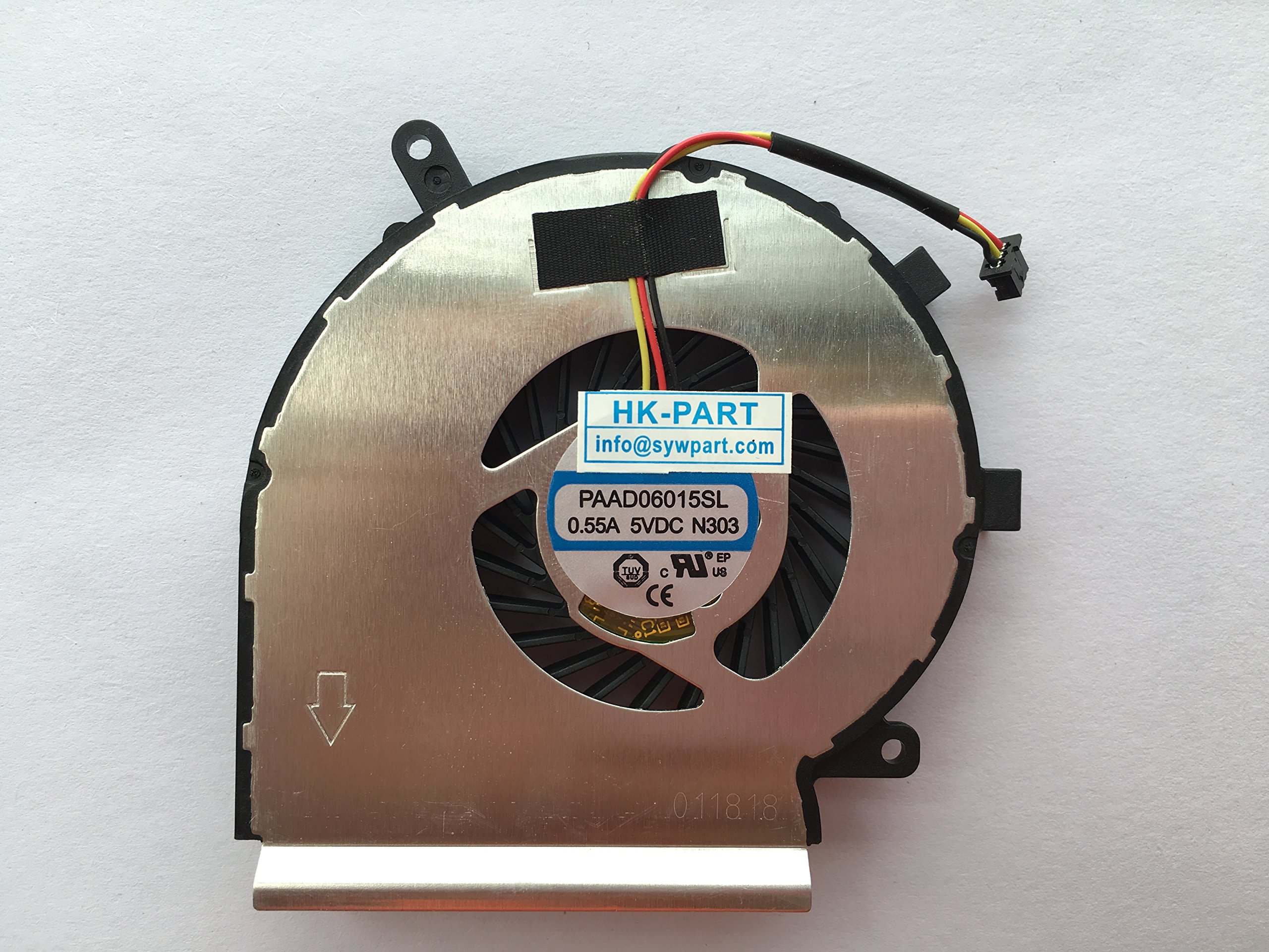 HK-Part Laptop CPU Cooling Fan 3-Pin 3-Wire for AAVID THERMALLOY PAAD06015SL 0.55A 5VDC N303