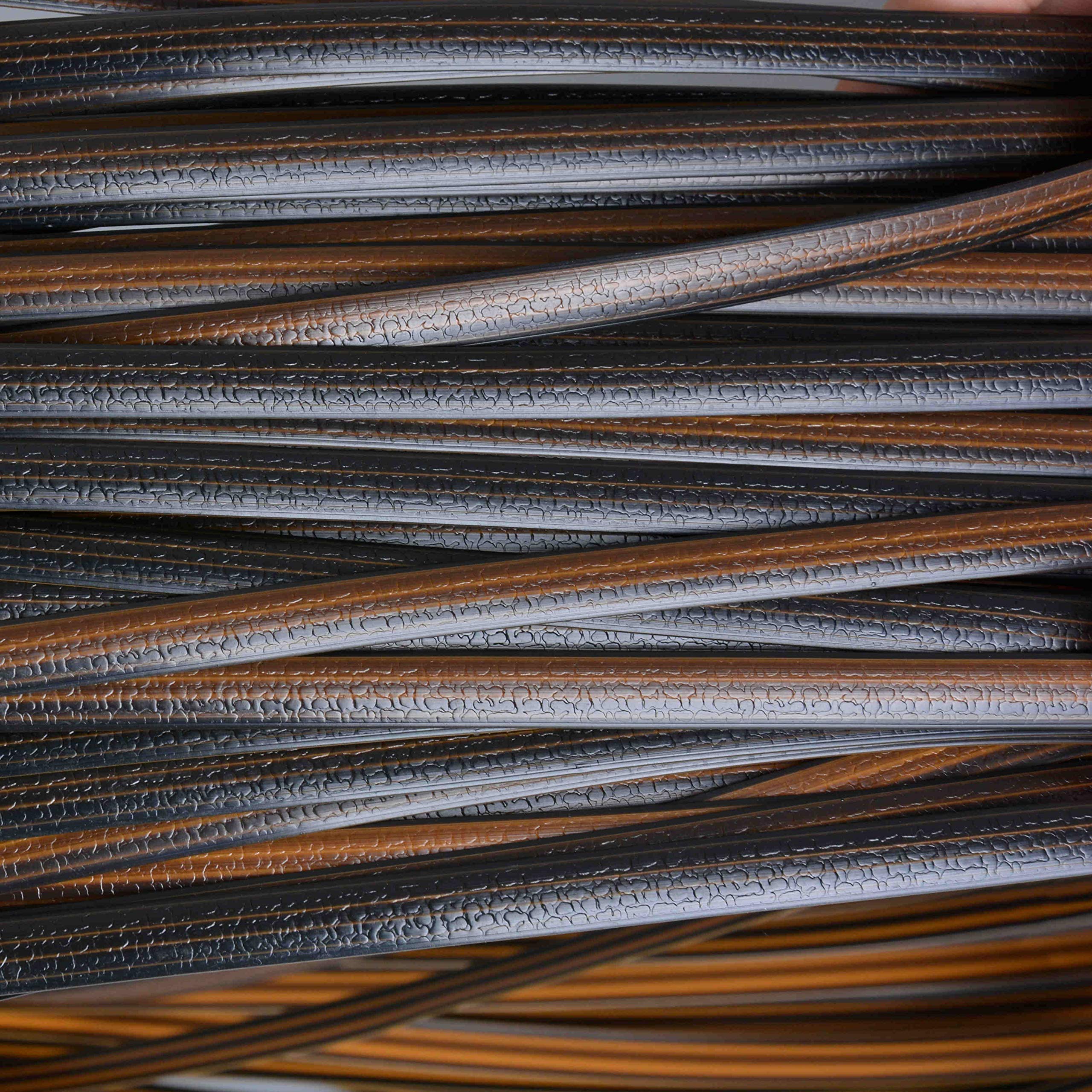 YebiO 500G (70M) Gradientowe Płaskie Tkanie Rattanu, Szerokość 8Mm Syntetyczny Rattan Naprawa Dzianina Materiał Plastikowy Rattan Dla Majsterkowiczów Handmadeniture Krzesło Kosz Stołowy/01 Coffe