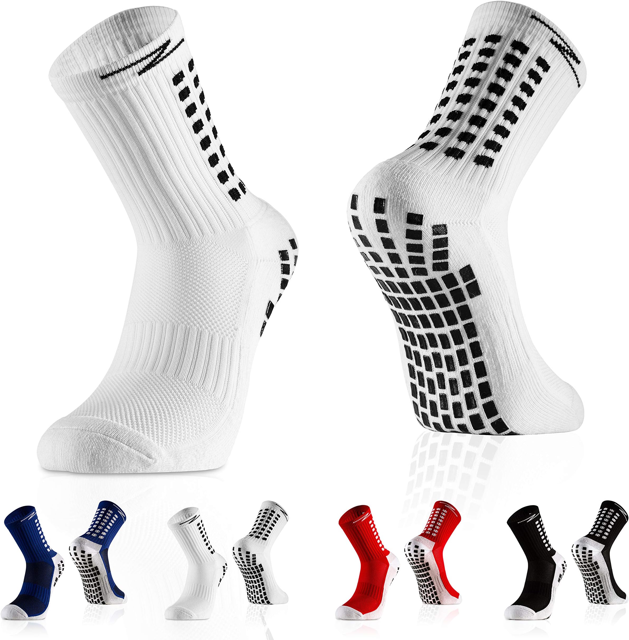 ZeRak Unisex Anti Non Slip Football Sports Socks Rubber Grip for Soccer Hiking Running Basketball