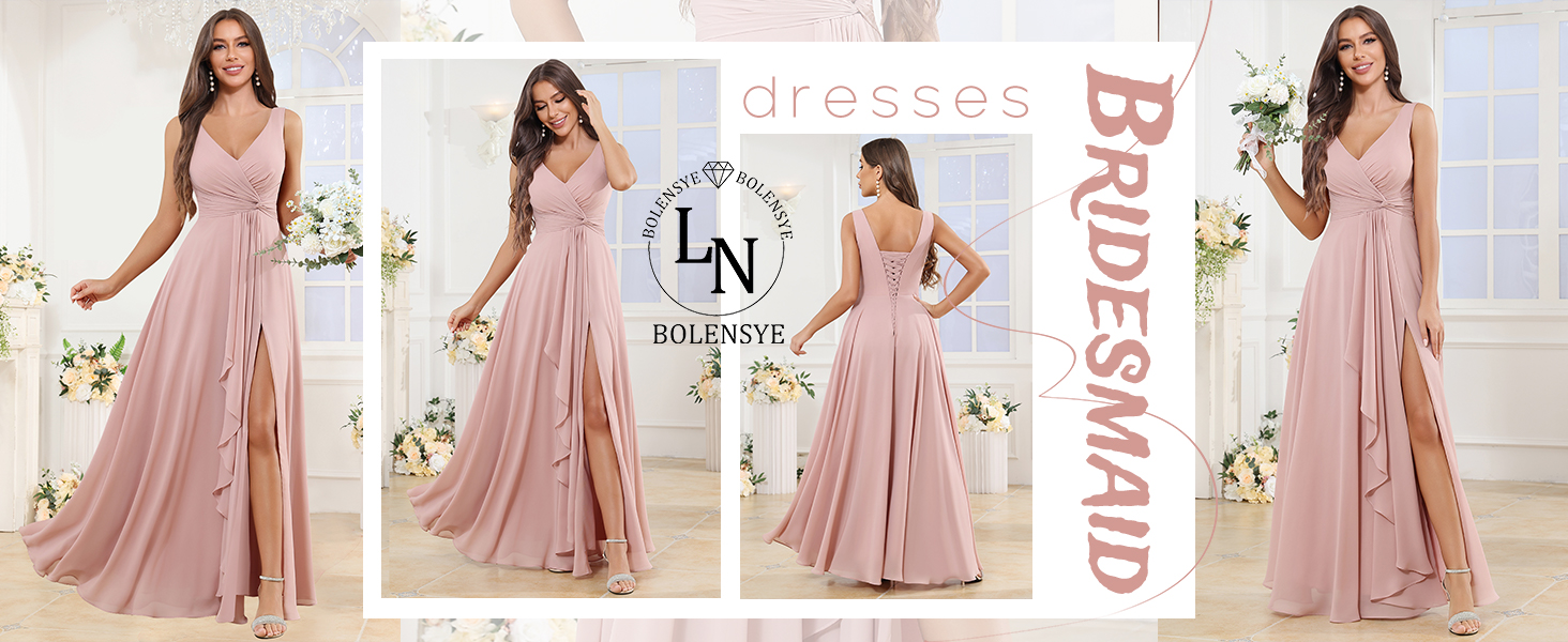 Rose Pink Convertible Bridesmaid Blush Coloured Bridesmaid Dresses Uk Azazie  Farren Ready To Ship Amethyst Chiffon