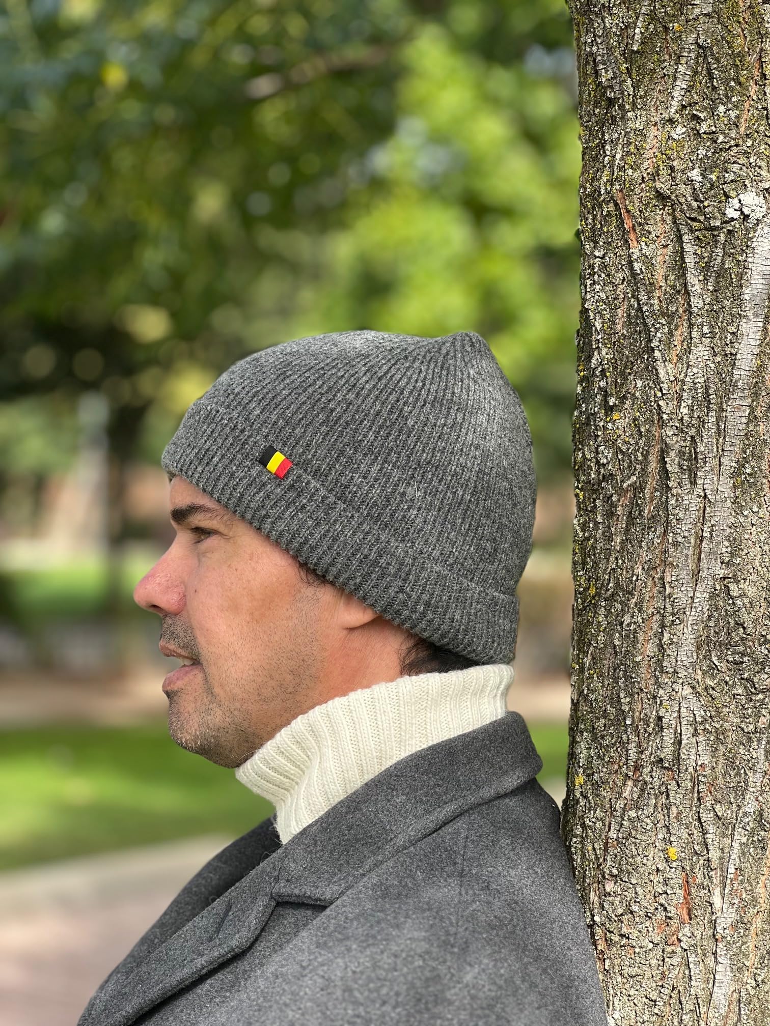 Patriia Bonnet 100% mérinos. Drapeau Belge. Fabrication Artisanale. Fait Main. Bonnet en Laine pour Homme. Bonnet en Laine pour Femme. Bonnet en Tricot