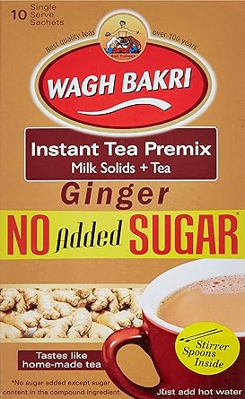 Wagh Bakri Ginger Instant Tea Premix, 80 grams - image, photos