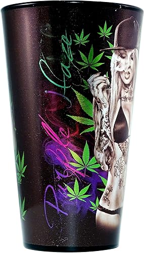 Miniatura 3 de Get Down Art Sexy Lady Purple Haze - Vaso metálico caliente, 16 onzas