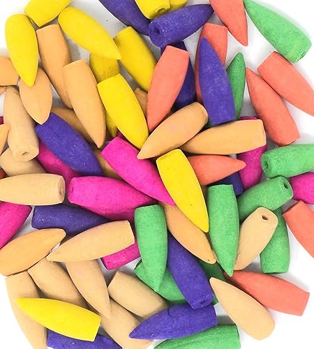 Conos de incienso naturales de reflujo (paquete de 70) (mezcladosurtido)