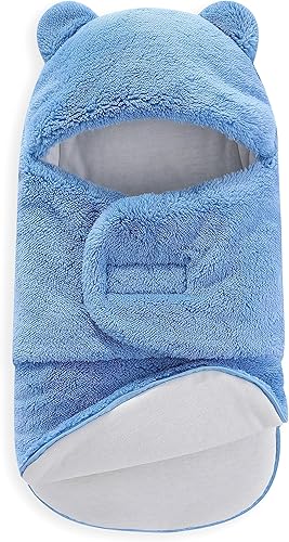 Miniatura 10 de Manta de forro polar para niños y niñas de 3 a 6 meses, cálida y ajustable, para recién nacidos, saco de dormir