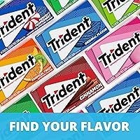 Vista 64 de 12 paquetes de 14 unidades cada uno; es decir, en total son 168 unidades de goma de mascar Trident Minty Sweet Twist sin azúcar sabor menta dulce.