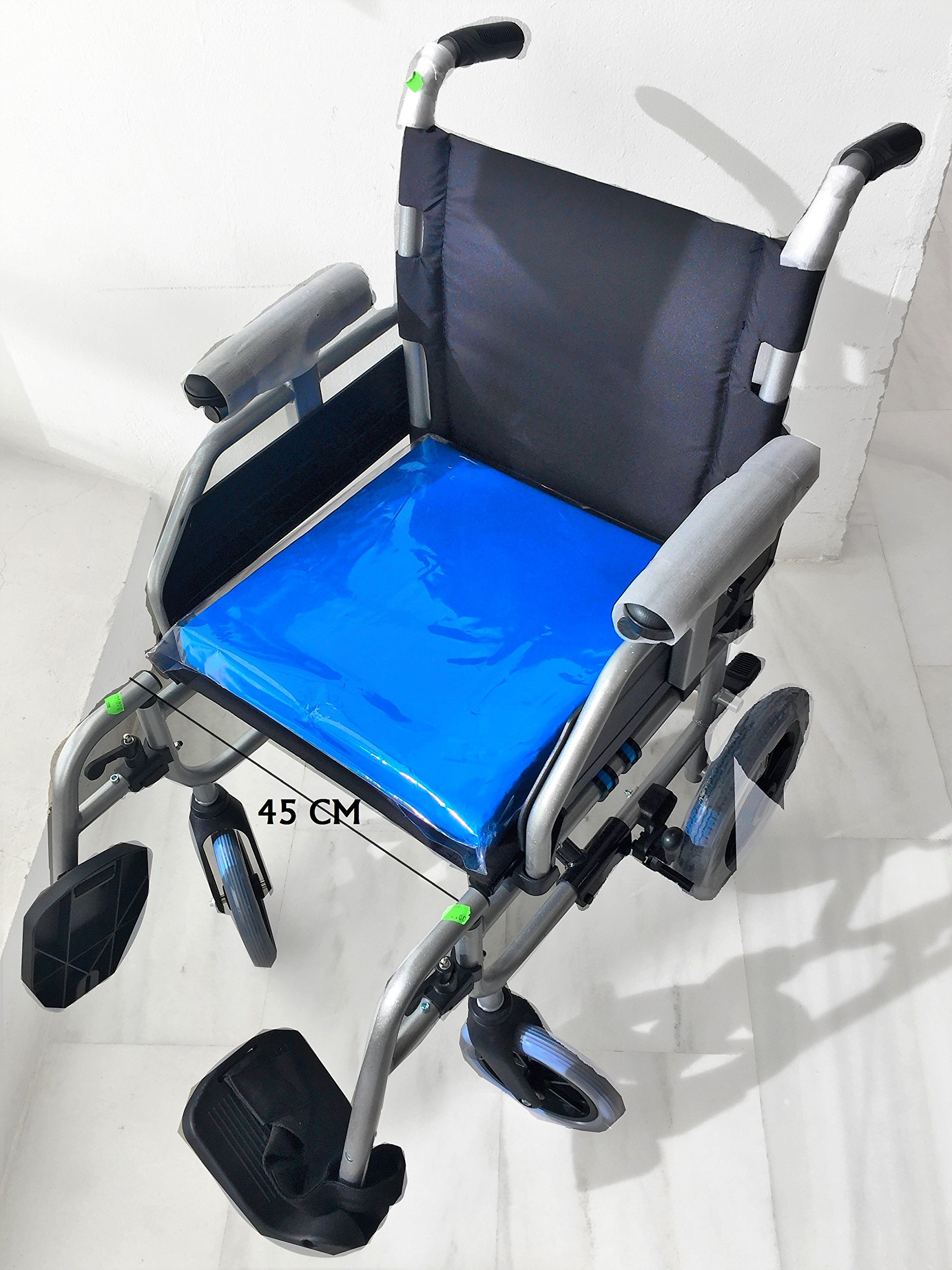 ¡¡¡SILLA DE RUEDAS + COJÍN ANTIESCARAS !!! SILLA PLEGABLE "APOLO 2" RUEDA 600 ANCHO 45 CM