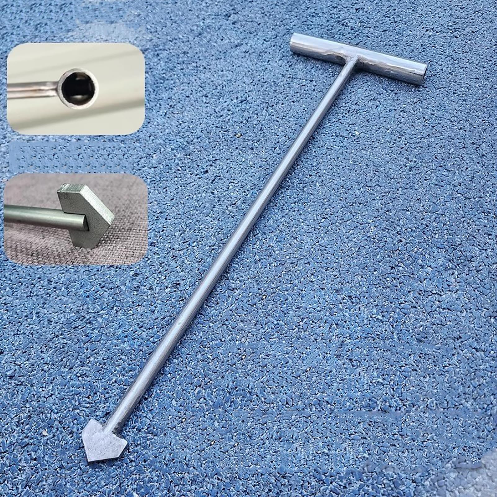Extractor de tapas de alcantarilla metálicas para mantenimiento de redes de drenaje en comunidades