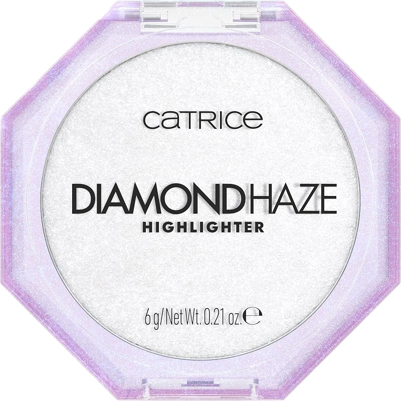 Catrice Diamond Haze Highlighter, Face & Body Glow (010 | Gimme Glitter) | Buildable Shimmer Powder, 3D Multi-Dimensional Sparkle, Silky Lightweight; Vegan & Cruelty Free, Fragrance Free, 0.21 oz