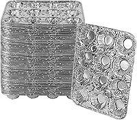 Vista 12 de PLASTICPRO Moldes de papel de aluminio para muffins reutilizables y desechables, molde de papel de aluminio para muffins y tartas