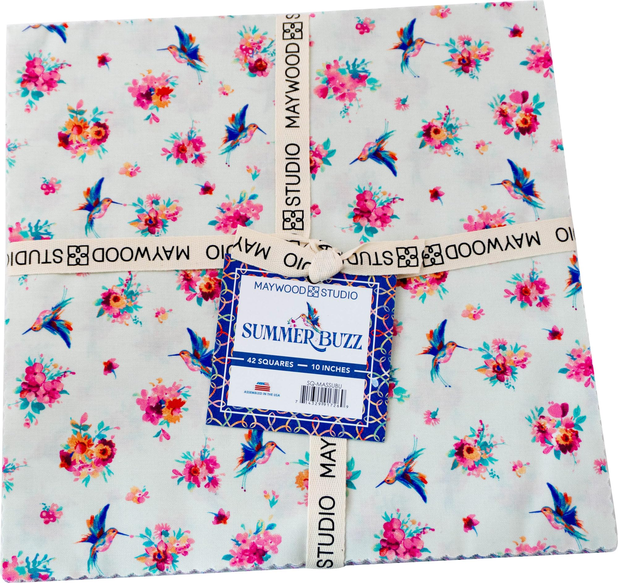 Maywood Studio Assorted Summer Buzz 10" Squares 42 Pieces Layer Cake