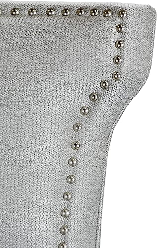 Miniatura 6 de Bella Wingback - Taburetes de bar de altura de mostrador para isla de cocina o pub en casa, moderno taburete tapizado sin brazos con respaldo,