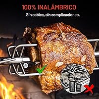 Vista 3 de ThermoPro TempSpike - Termómetro inalámbrico digital para carne de 500 pies, termómetro de carne Bluetooth inalámbrico para res, cordero, pollo