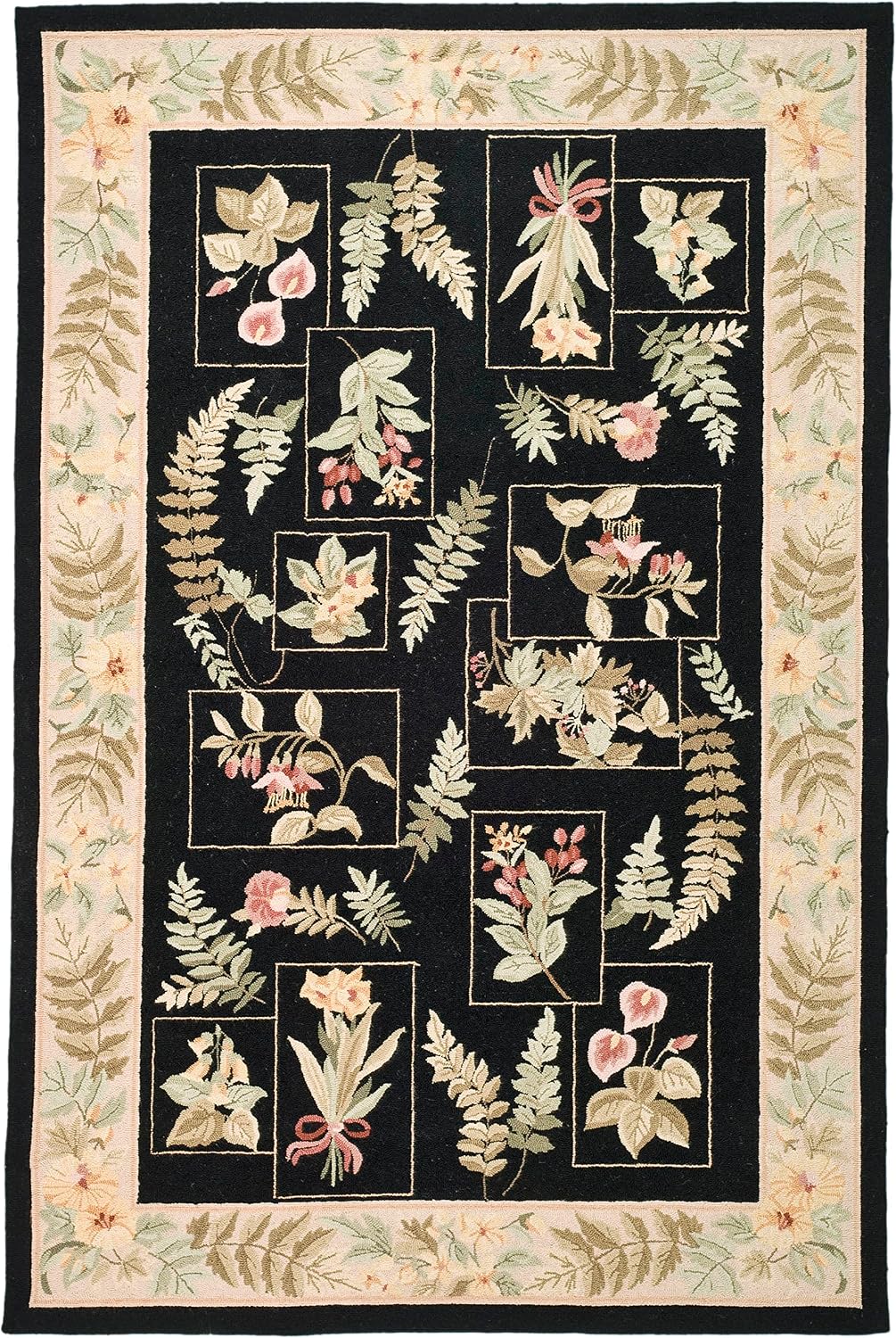 SAFAVIEH Chelsea Collection Runner Rug - 2'6" x 12', Sage, Hand-Hooked French Country Wool, Ideal for High Traffic Areas in Living Room, Bedroom (HK07D)