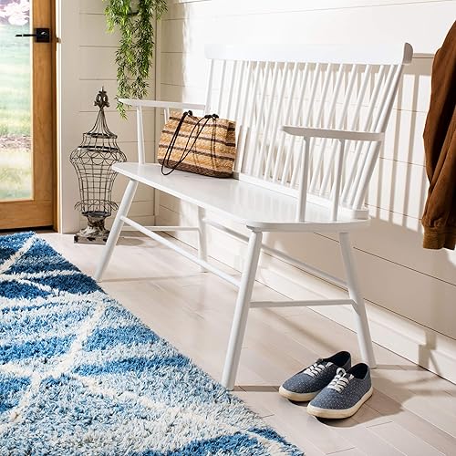 Miniatura 2 de Safavieh American Homes Collection Addison - Banco trasero con husillo blanco
