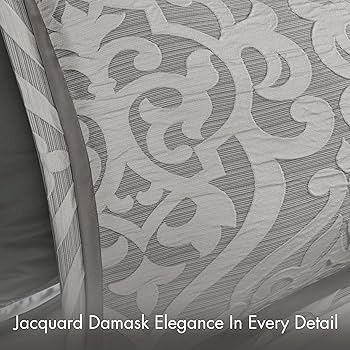 THE TOE （Madison Jacquard ） Amazon.com: Madison Park Odette Cozy Comforter Set Jacquard