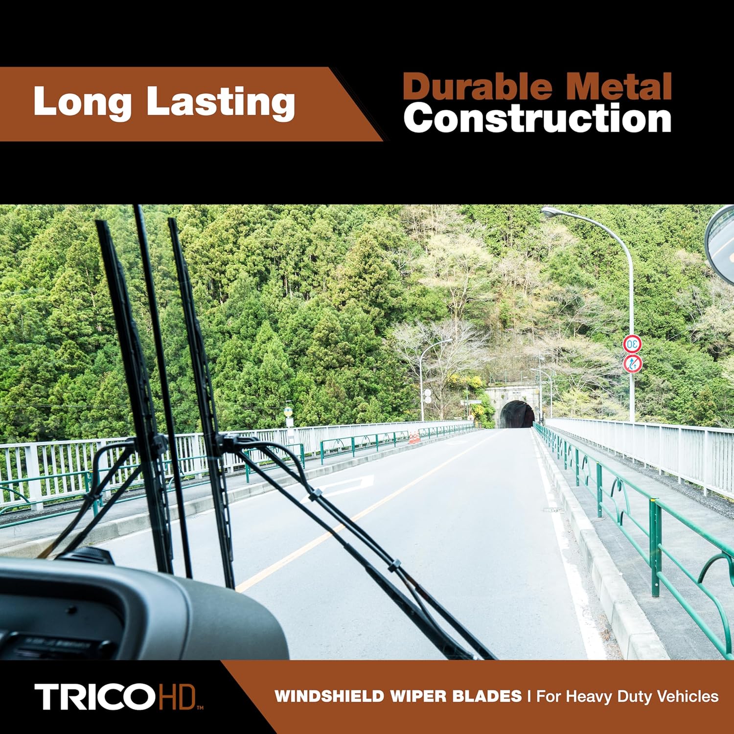 TRICO 32 Inch Heavy Duty Automotive Replacement Windshield Wiper Blade for All Weather - Wide Saddle (67-321)