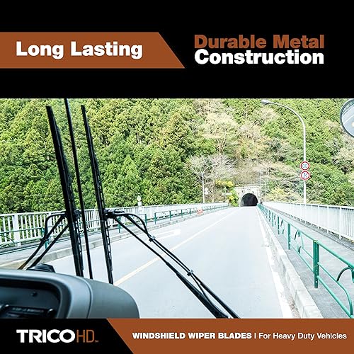 Miniatura 5 de TRICO HD - Paquete de 2 limpiaparabrisas de repuesto para vehículos recreativos resistentes y automotrices con kit de adaptador (68-2626-146)