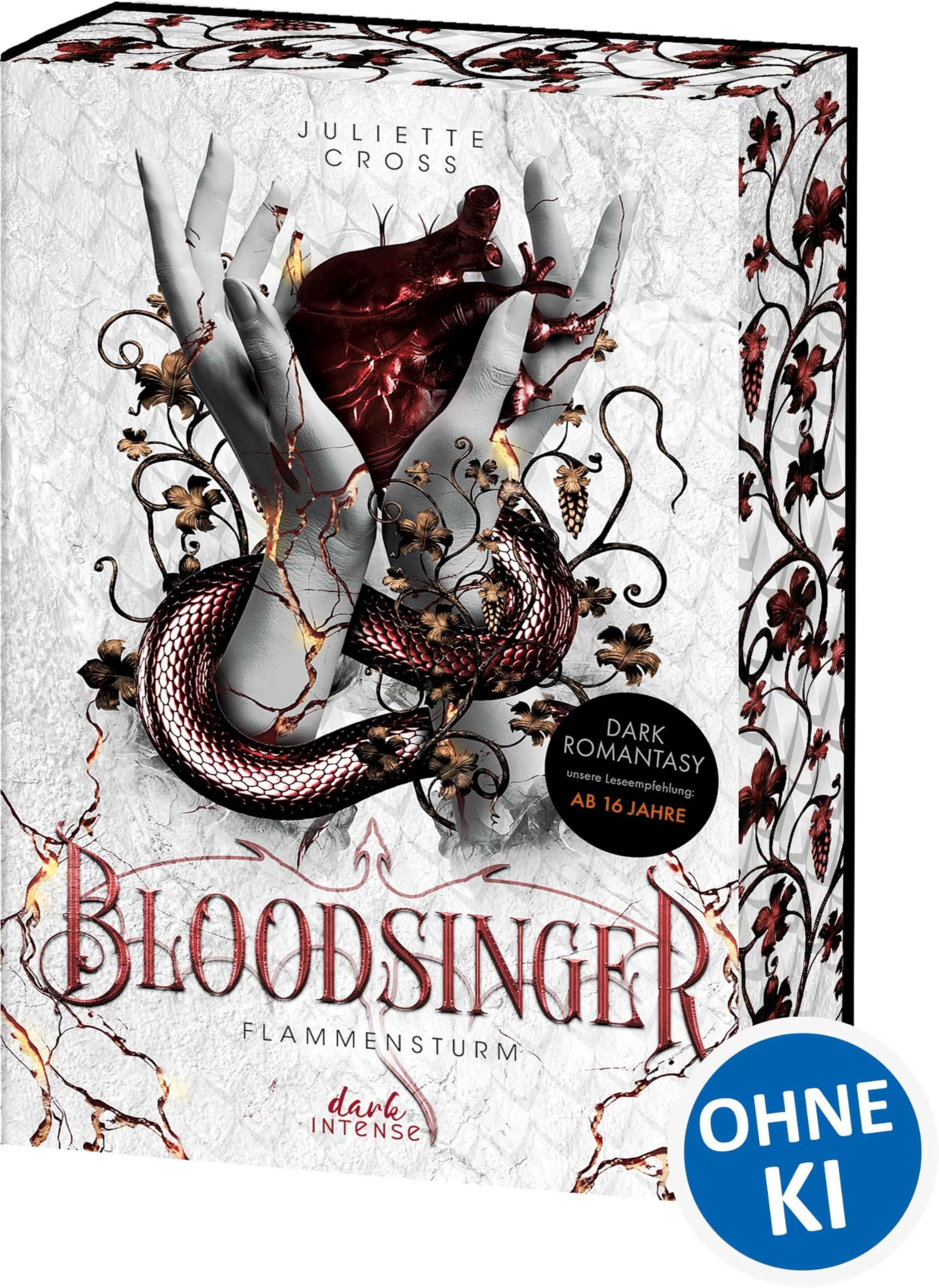 Flammensturm (Band 2) - Bloodsinger: Spannende Fortsetzung der feurigen Dark Romantasy - Mächtige Blutmagierin meets Drachenwandler - Mit exklusivem Lesezeichen und Farbschnitt in der 1. Auflage