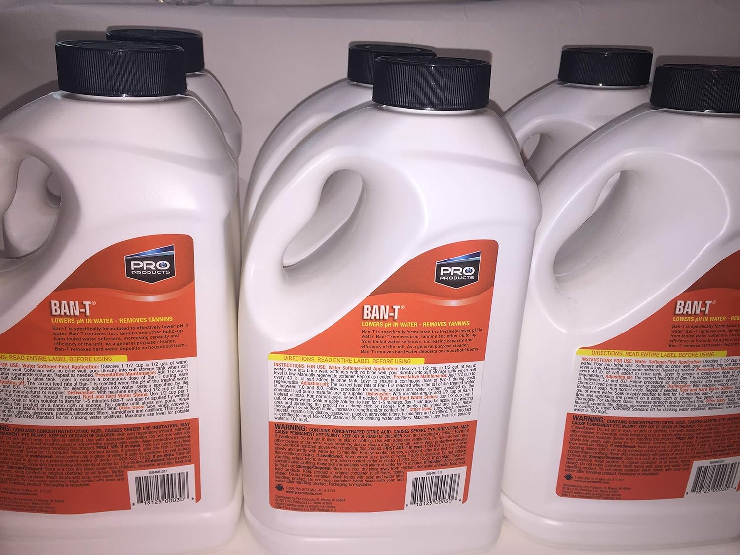 AFWFilters Pro Ban T Citric Acid (6-4.0 lb. Bottles) - CASE