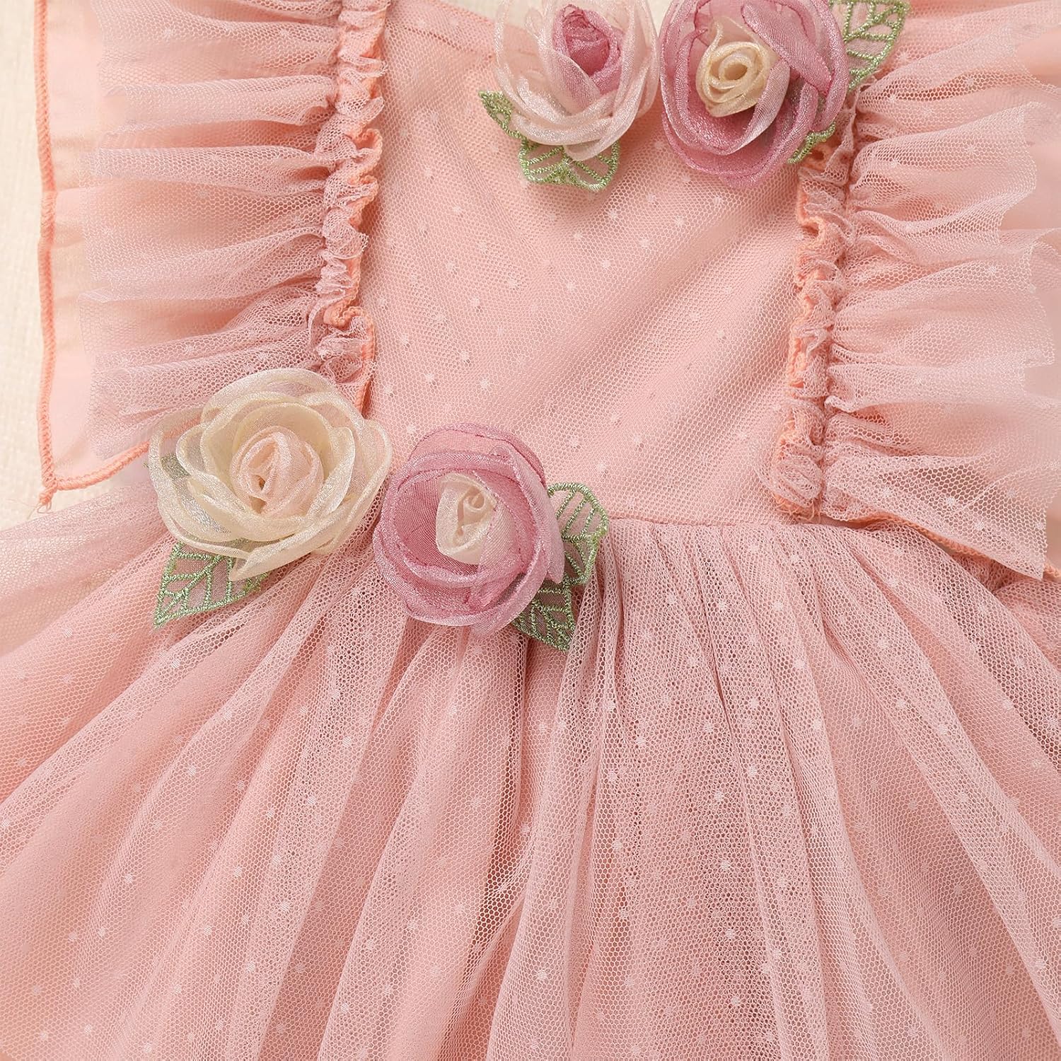 ODASDO Infant Baby Girls Butterfly Flower Dress First Birthday Cake Smash Outfit Photo Shoot Clothes Romper + Headband - Image 5