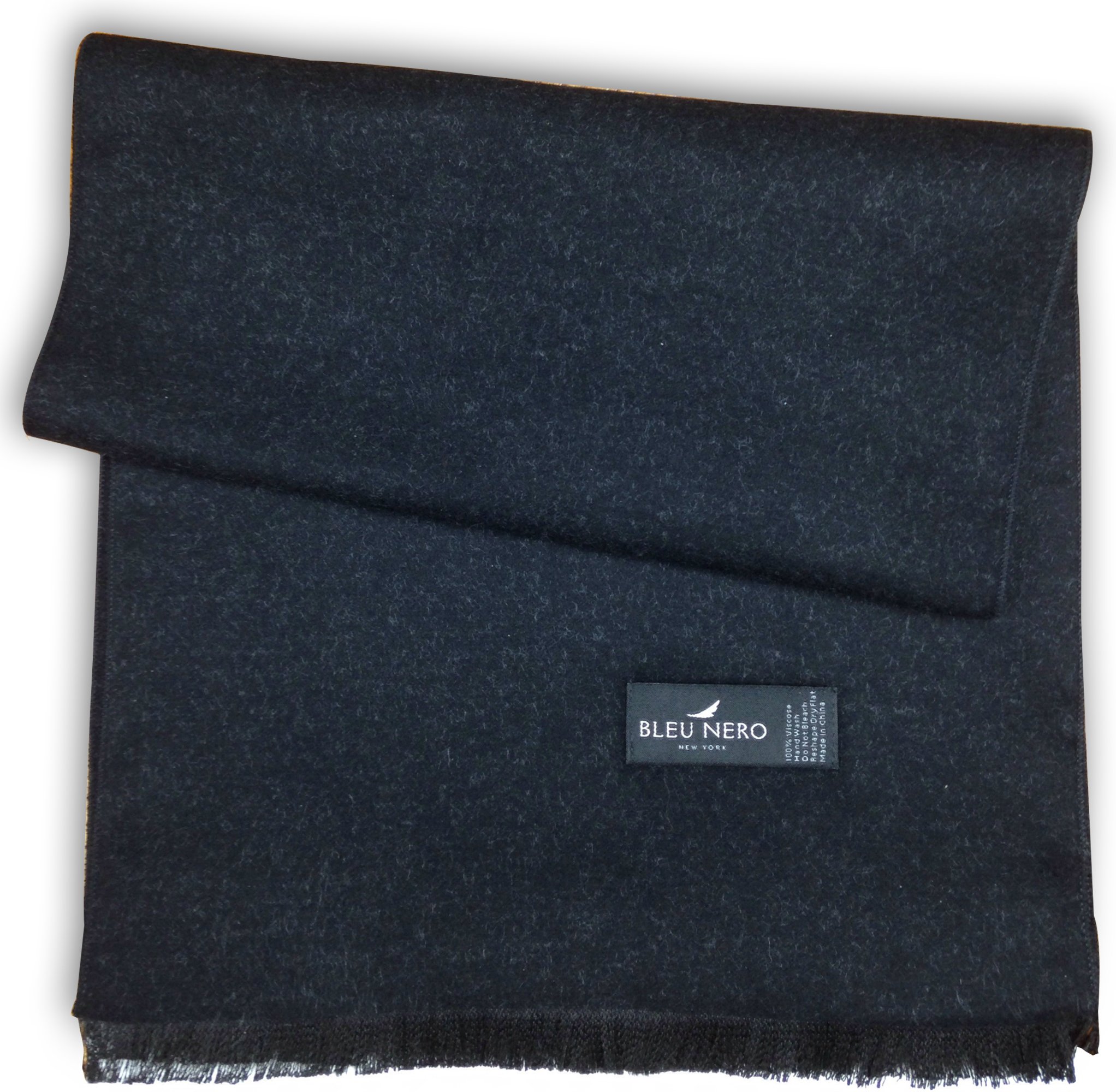 Bleu Nero - Lujosa bufanda de invierno de cachemira de alta calidad, diseño único
